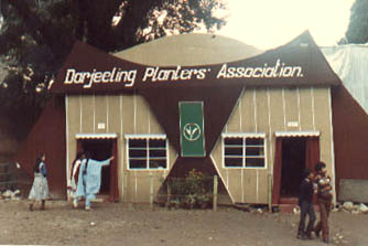 A Stall at one of the Promotional Fairs of Darjeeling Tea.  Photo from darjeelingtea.com