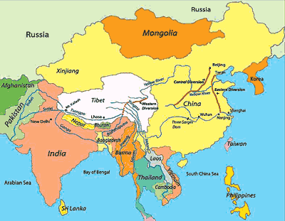 brahmaputra river world map