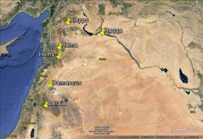 Map of Syria