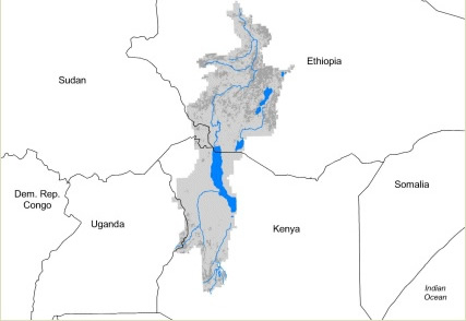 Water sources in the area