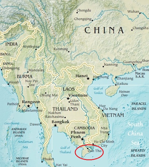 mekong river delta map
