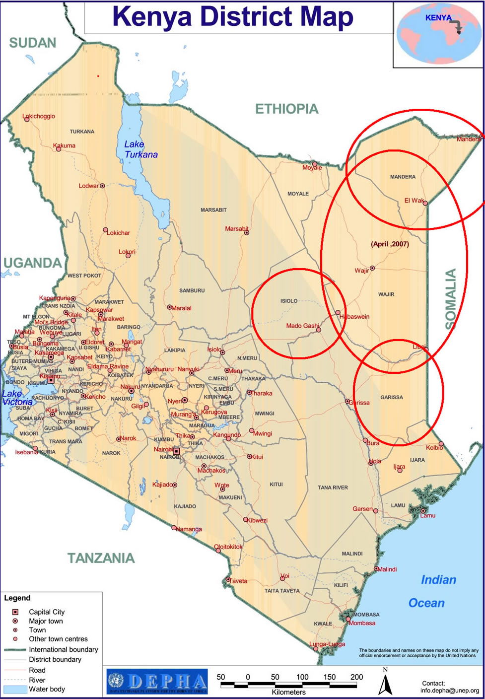 Kenyan Districts