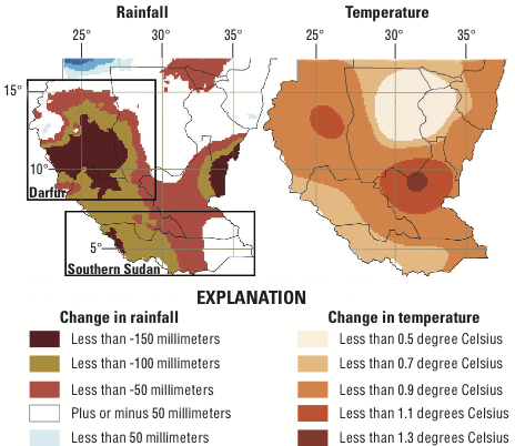 Temperature and Rainfall Change