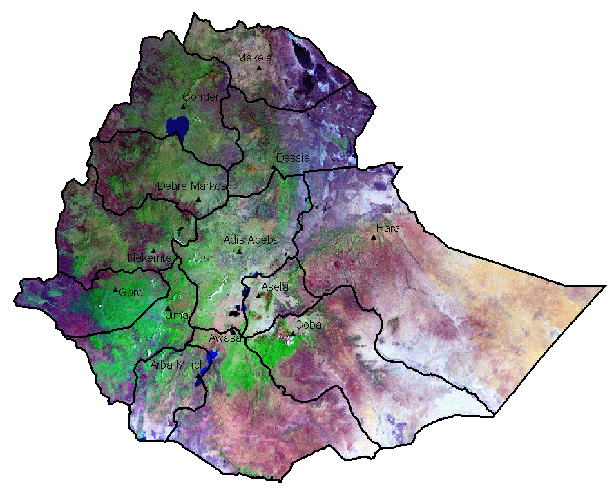 Ethiopia from space
