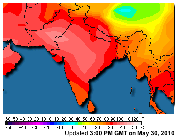 India-Temp Map