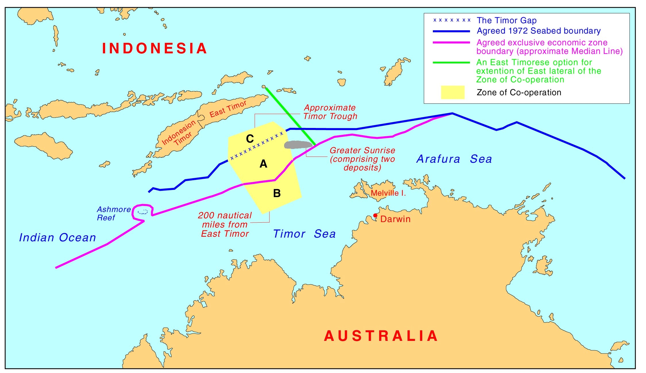 Inventory Of Conflict And Environment ICE Timor And Australia Border   Timor Sea.JPG